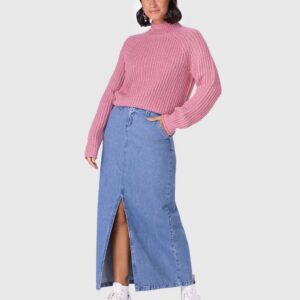 SUETER CROPPED TRICOT GOLA ALTA MW