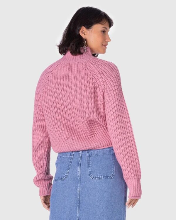 SUETER CROPPED TRICOT GOLA ALTA MW