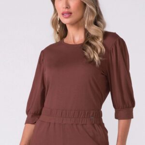 BLUSA FEMININA 3/4 BUFANTE ELL