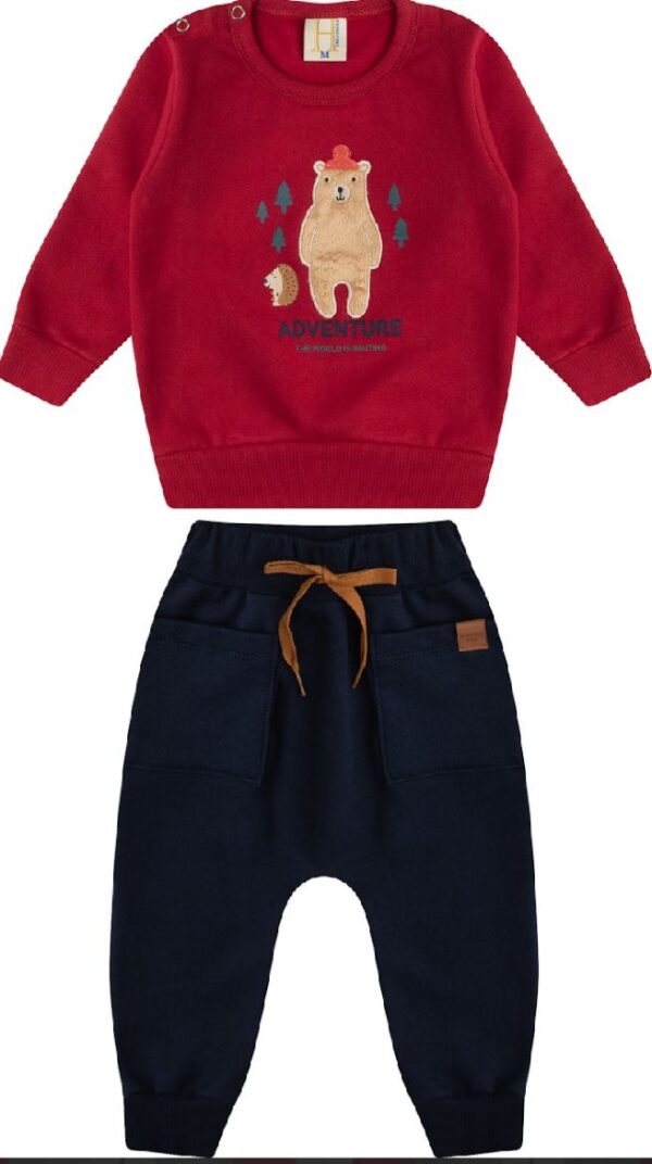 CONJ ADVENTURE BABY CASACO E CALCA HR