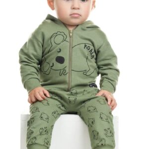 CONJ KOALA MASC BABY JAQUETA E CALCA MOLETOM HR