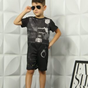 FANTASIA INFANTIL MENINO  POLICIAL YX